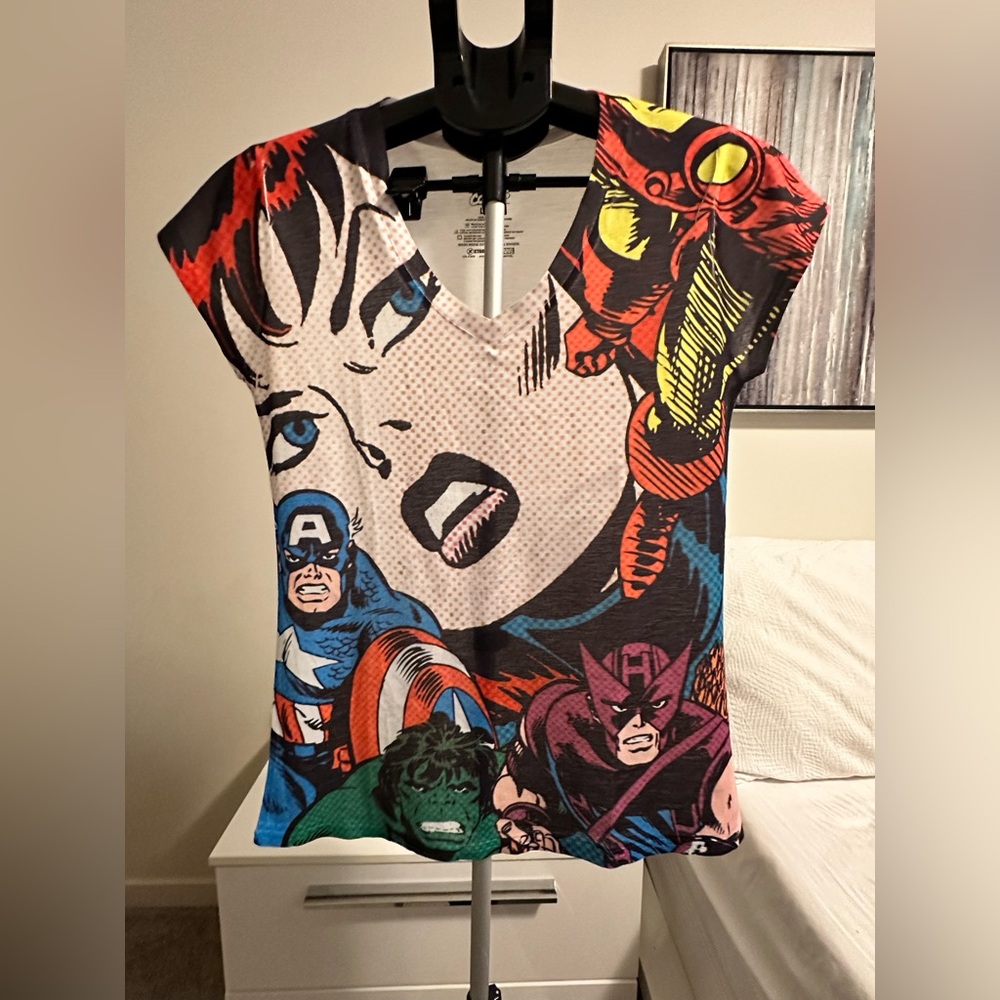 Marvel Woman's  Comic Print T-Shirt